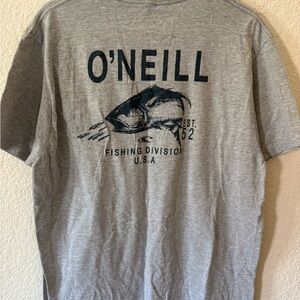 O'Neill Heather Gray Fishing Graphic Tee